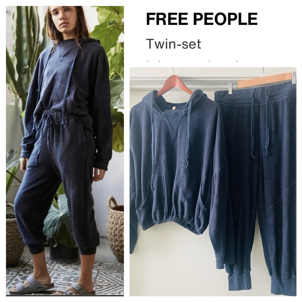 FREE PEOPLE MOVEMENT Navy Blue
Radiant Terry Hoodie & Pant Twin Set